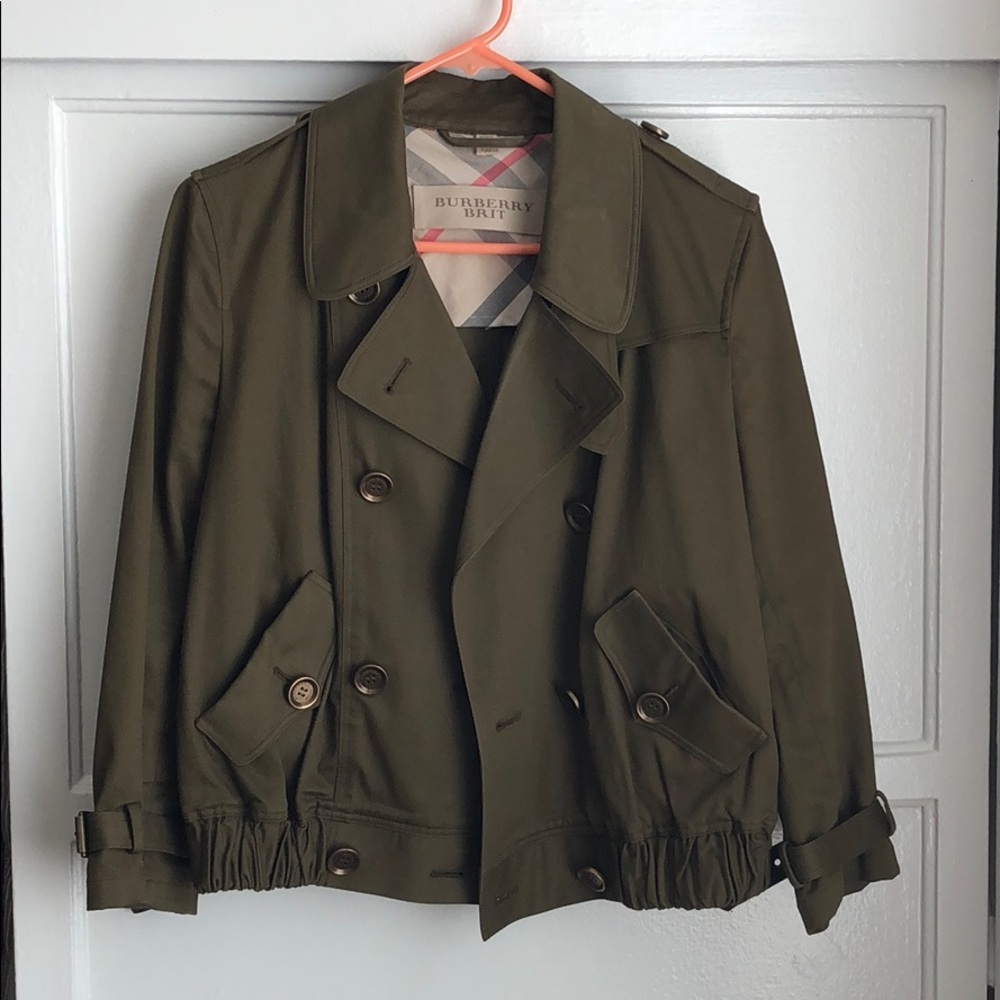 Authentic Burberry Brit cropped jacket